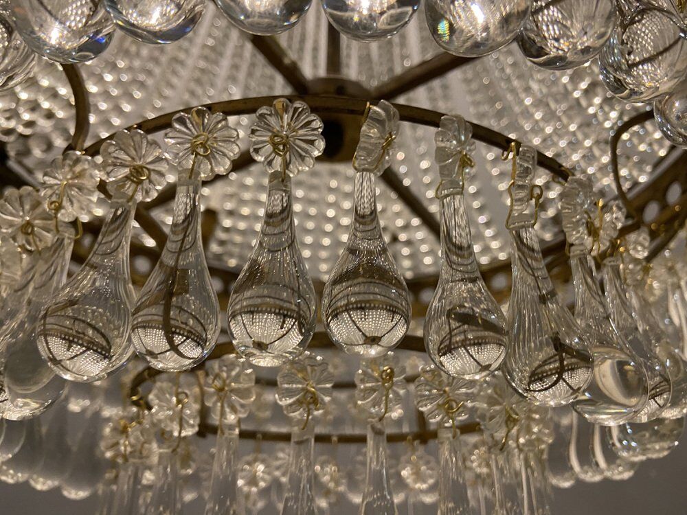 Lustre perle de cristal de murano