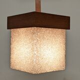 Teak and perspex suspension from the 50s/60s