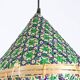 Bamboo Lighting 30cm Green and Purple, Bamboo Hanging Light