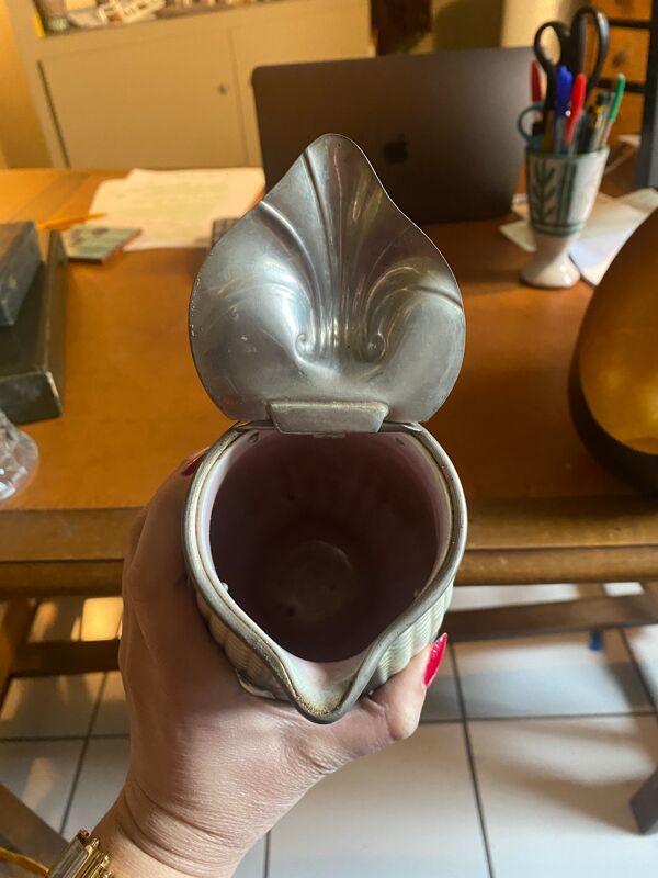 Pichet en forme de mais étain