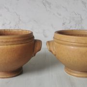 Bols en grès vintage à oreilles