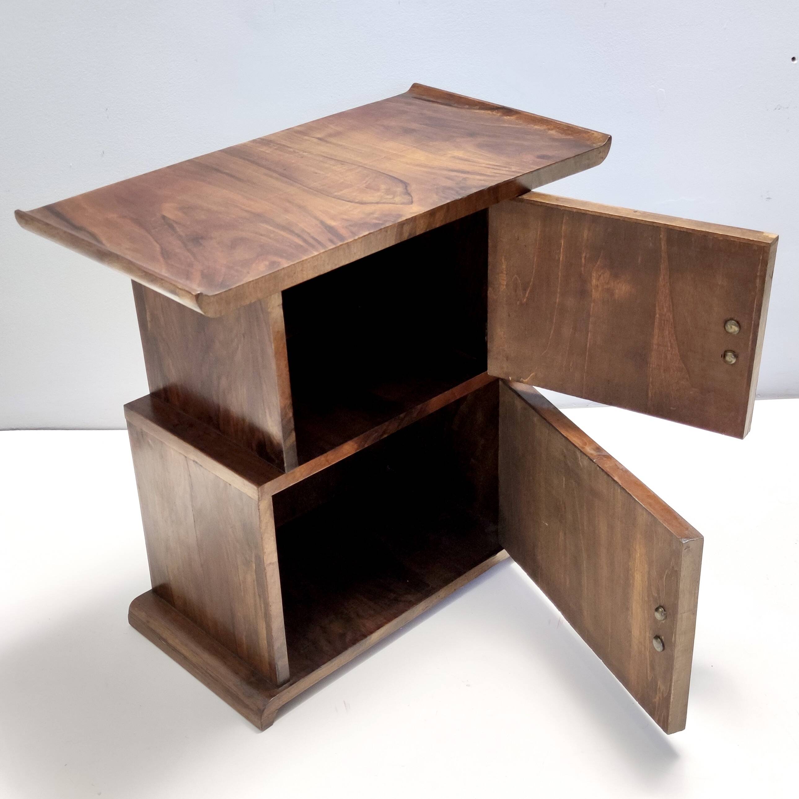 Black Walnut Divider Cabinet in the style of Emilio Lancia, Italy