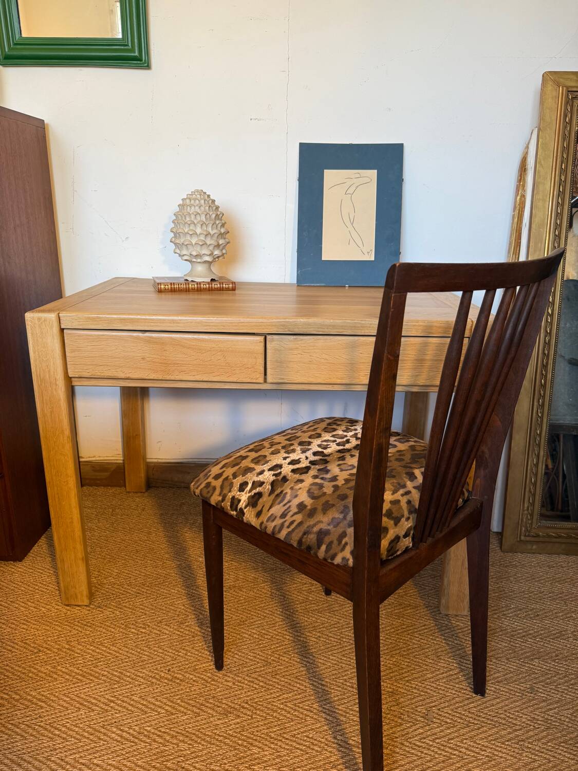 Vintage solid wood desk