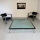 XXL coffee table LC10 design by Le Corbusier for Cassina, 1980s, glass.
