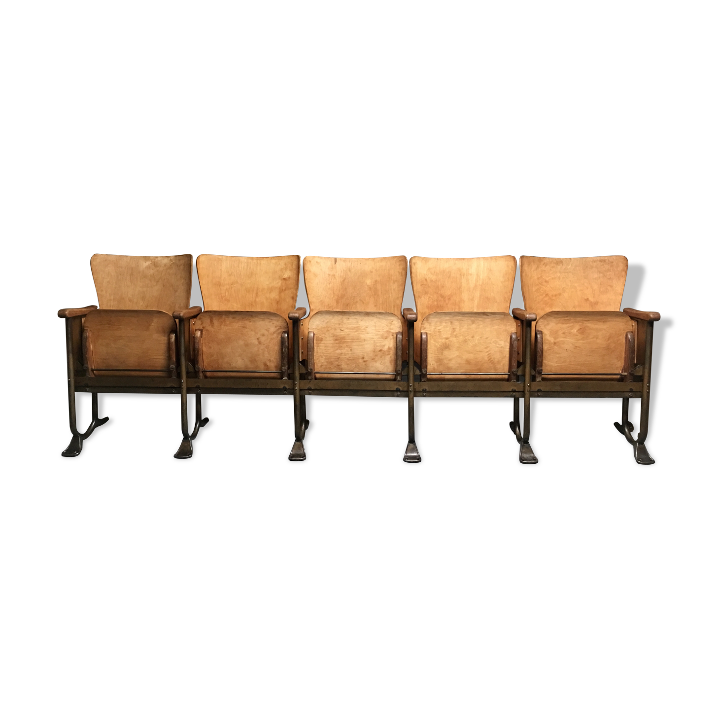 Former folding seats of theatre or cinema 1940