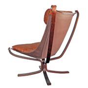 Falcon armchair and ottoman, Sigurd Ressell for Vatne Mobler, 1970s