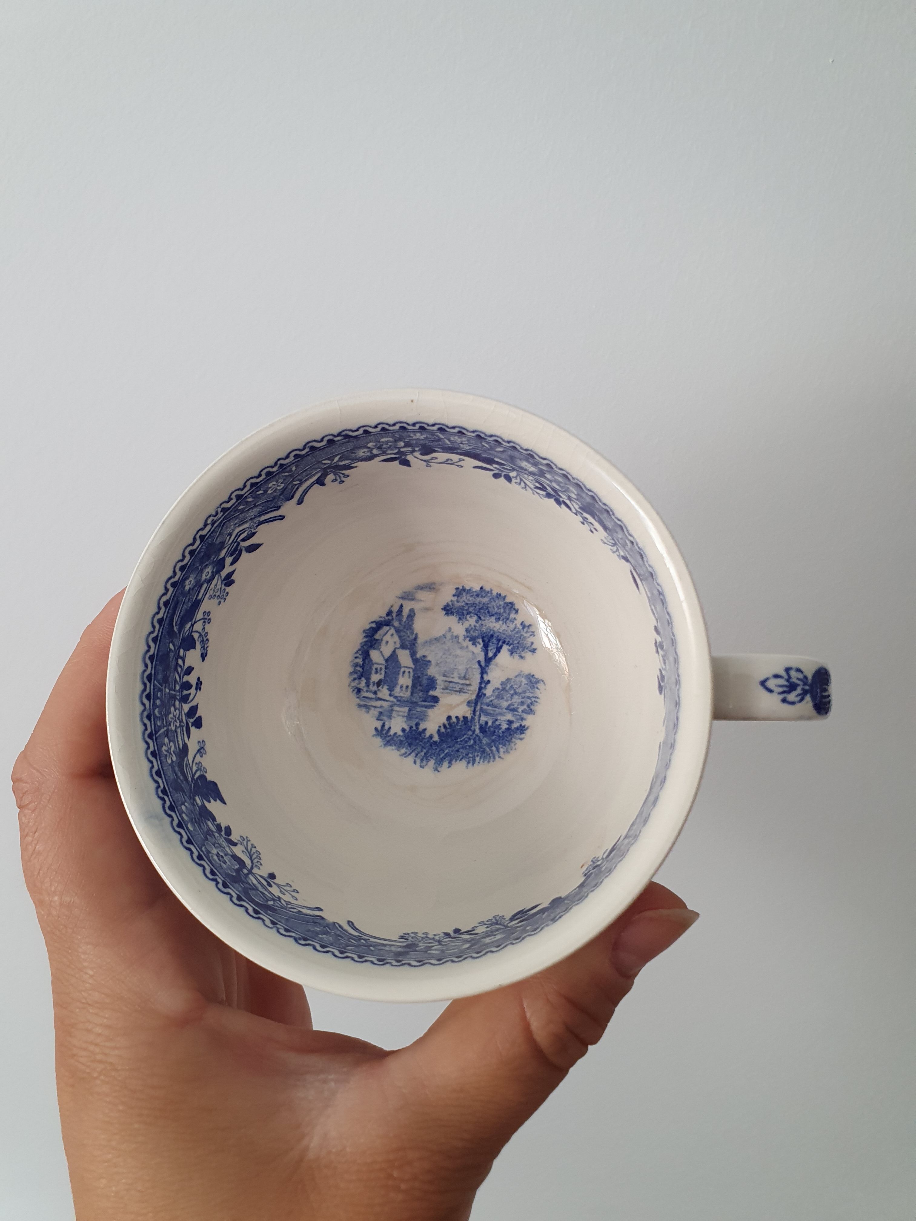 2 tasses à café Villeroy et Boch, modèle Burgenland, 1950