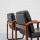 Fauteuil en frêne et cuir par Burkhard Voghterr pour Rosenthal, années 1970