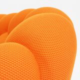 Canapé bulle courbé Roche Bobois orange