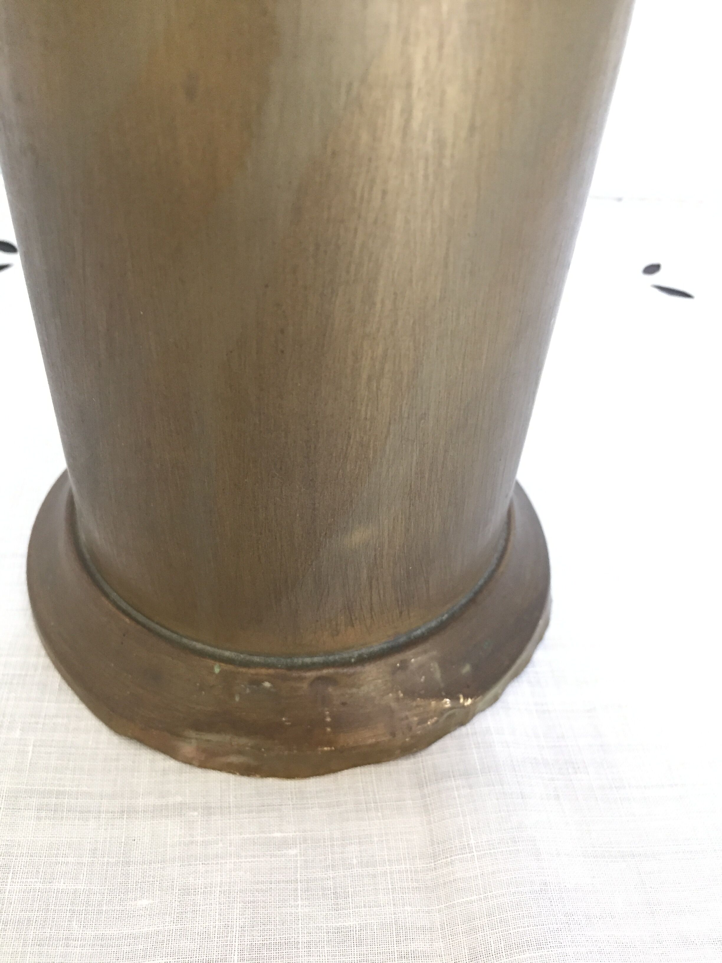 Brass old oil lamp