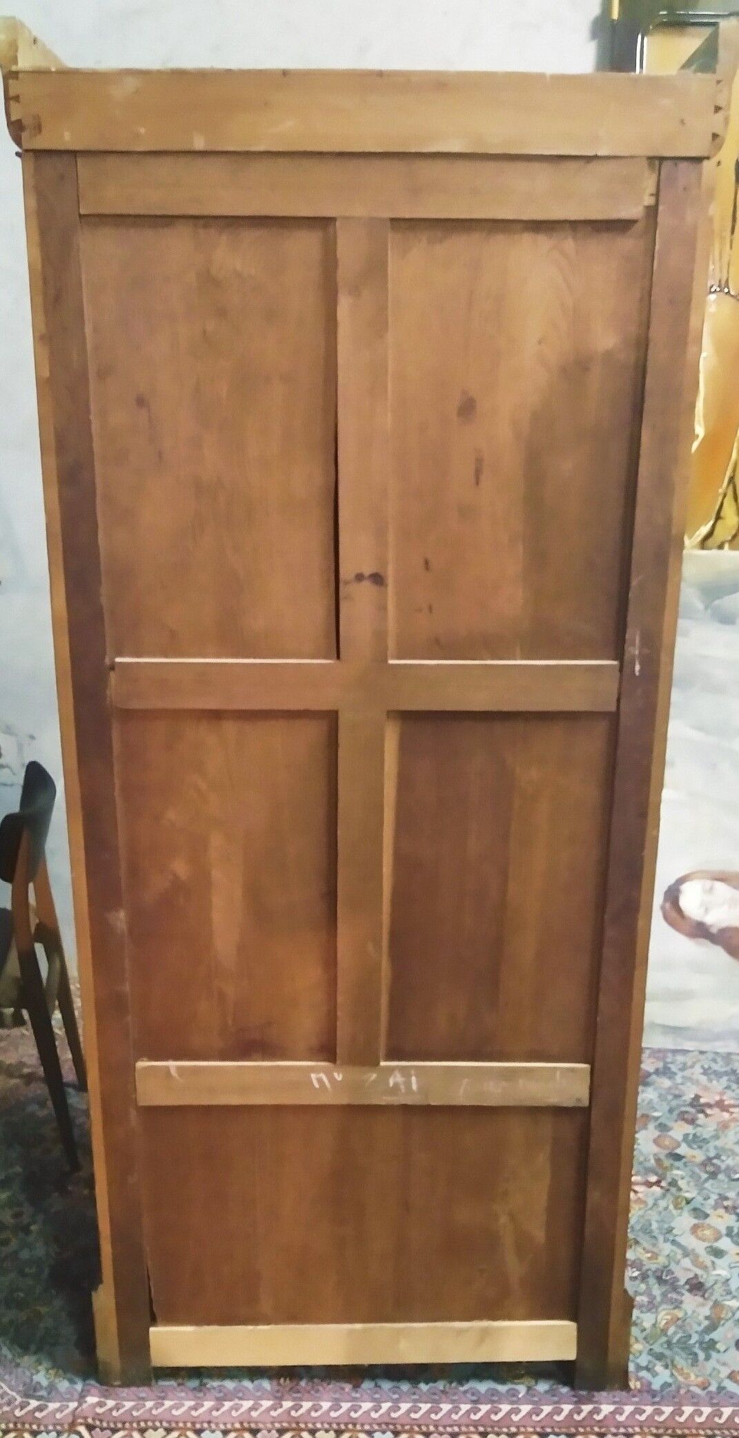 Louis Philippe wardrobe in walnut bramble