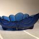 Vintage fruit cups leaf shape - royal blue