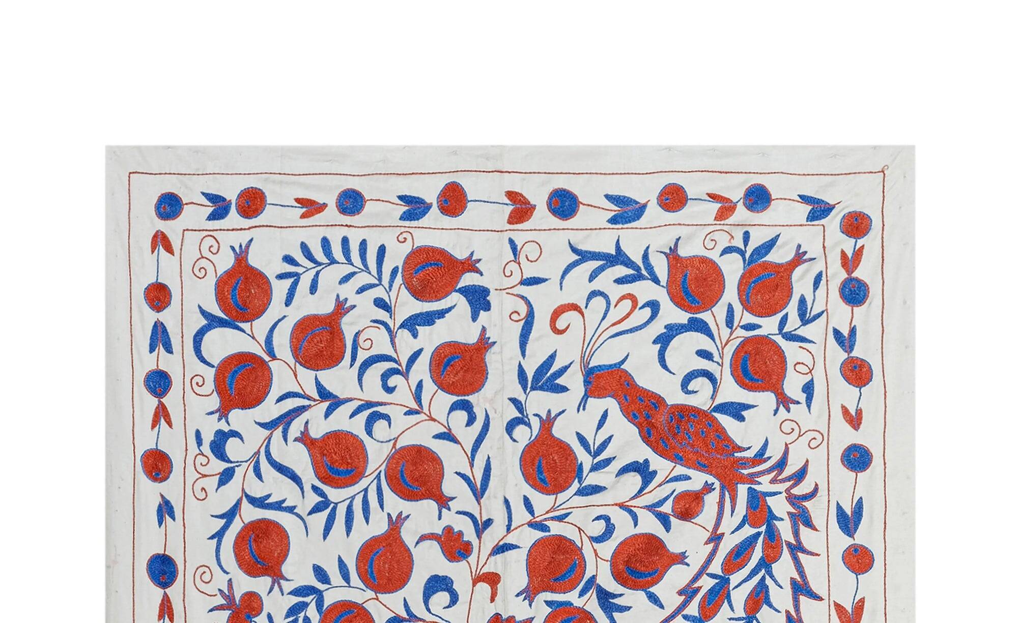Vintage hand-embroidered tablecloth 109x189 cm