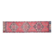 Pink Vintage Turkish Oushak Handmade Wool Tribal Runner Rug 85x378