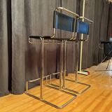 Paire de chaises de bar Linea Veam, Italie, années 1980