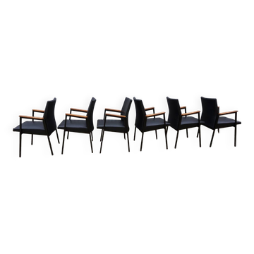 Fauteuils/chaises de conférence au design minimaliste industriel néerlandais du milieu du siècle