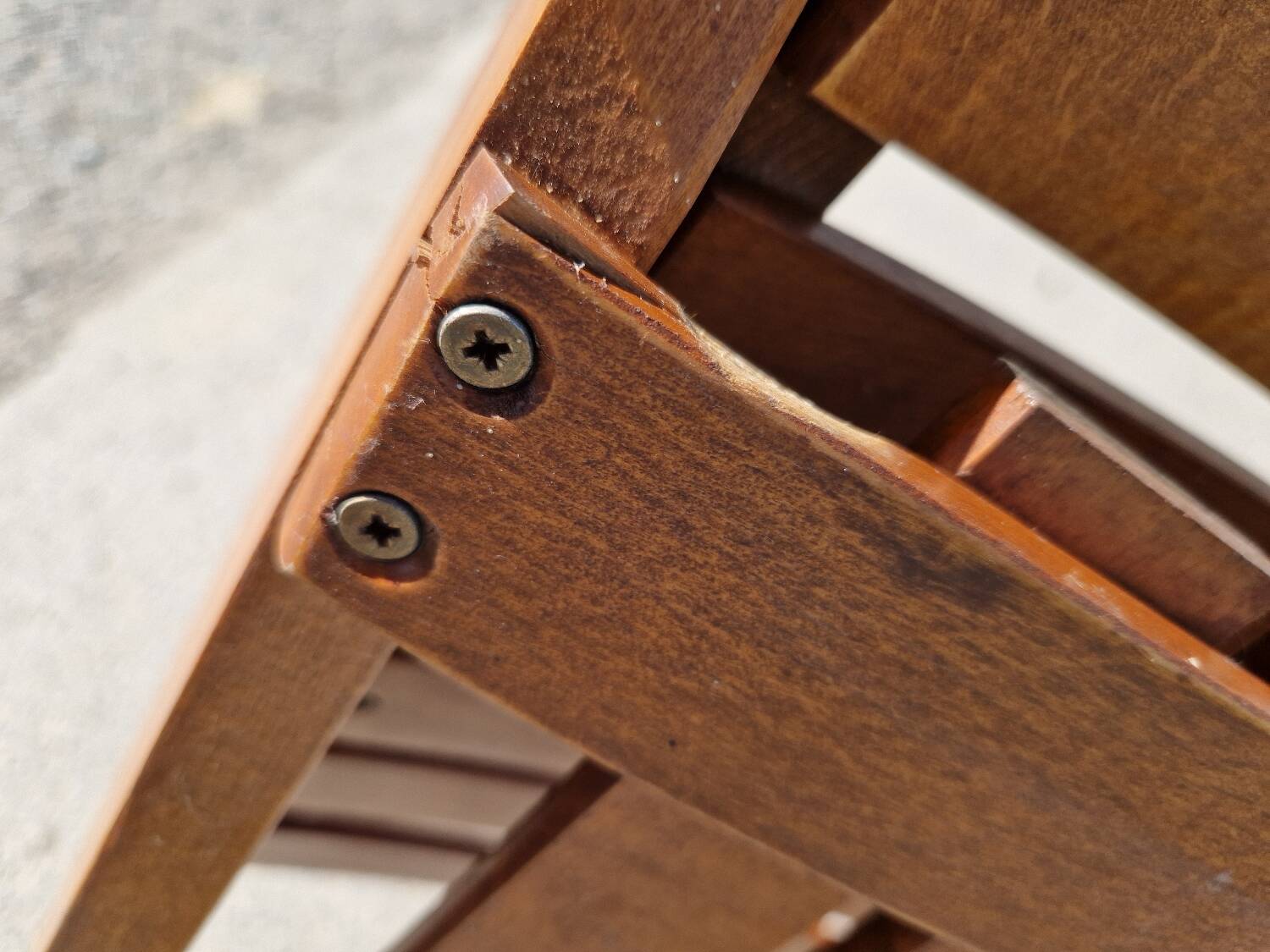 Old scissor chair
