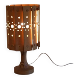Vintage Scandinavian wooden lamp 1970