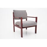 Fauteuil gris et jaune