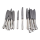 Ravinet d'Enfert, Ercuis Brantome set of 20 knives, 10 dinner knives + 10 dessert knives.