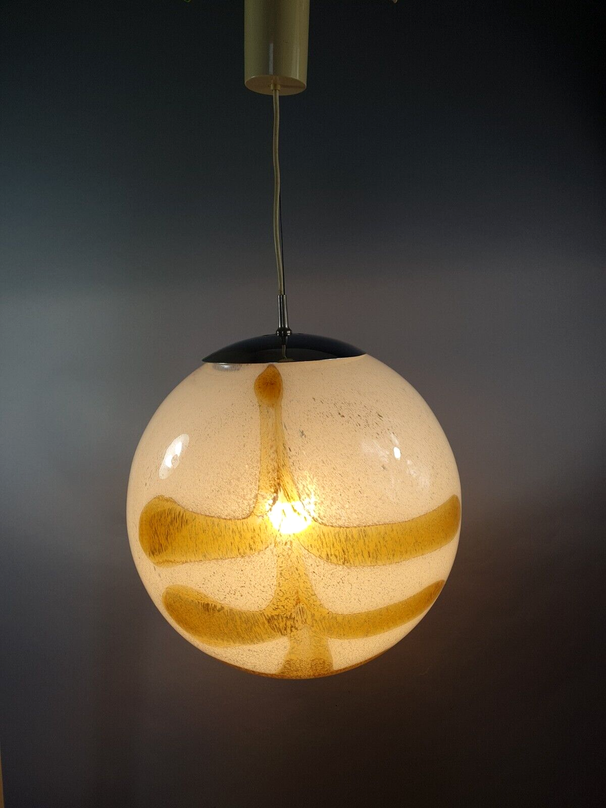 Suspension ball glass Murano/ Venice 43x65 cm D. state SB