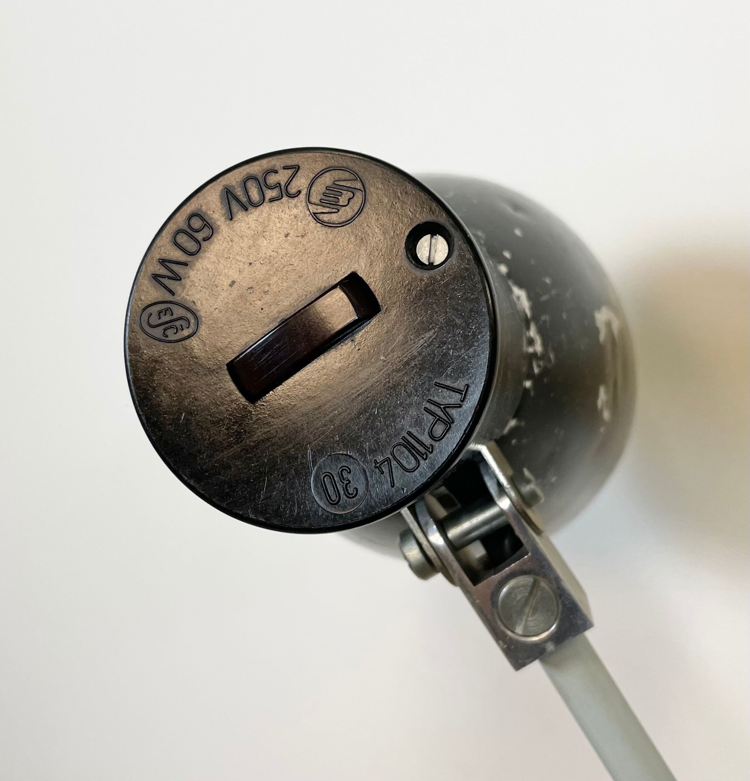 Black Industrial Table Lamp from Elektrosvit, 1970