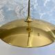 Adjustable brass pendant Onos 55 Center Pull by Florian Schulz, Germany, 1970s
