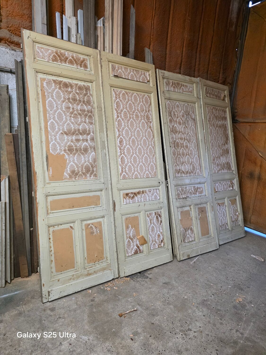 4 old partition doors from the 19th century