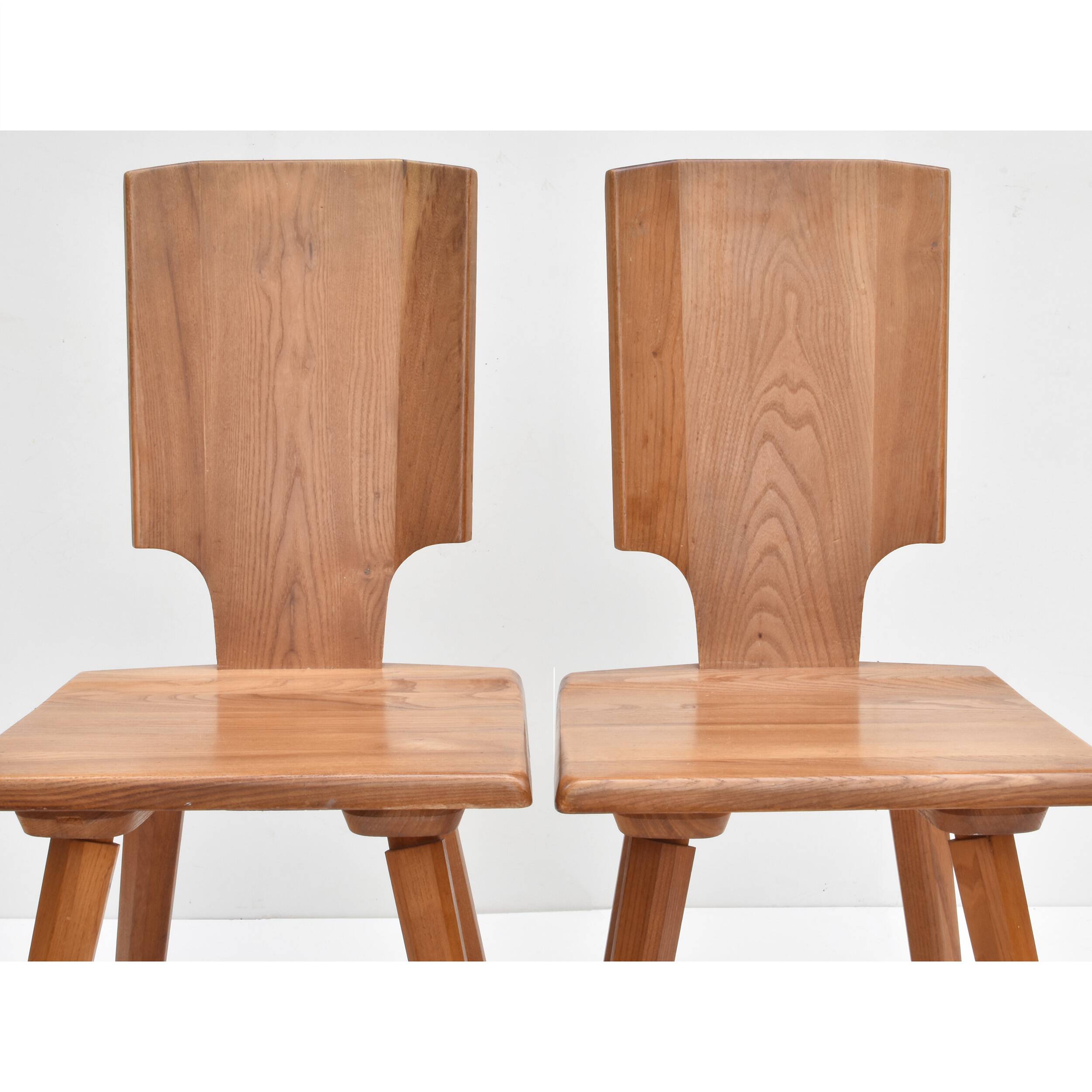 Pierre Chapo - Pair of S28 chairs from the 1970s