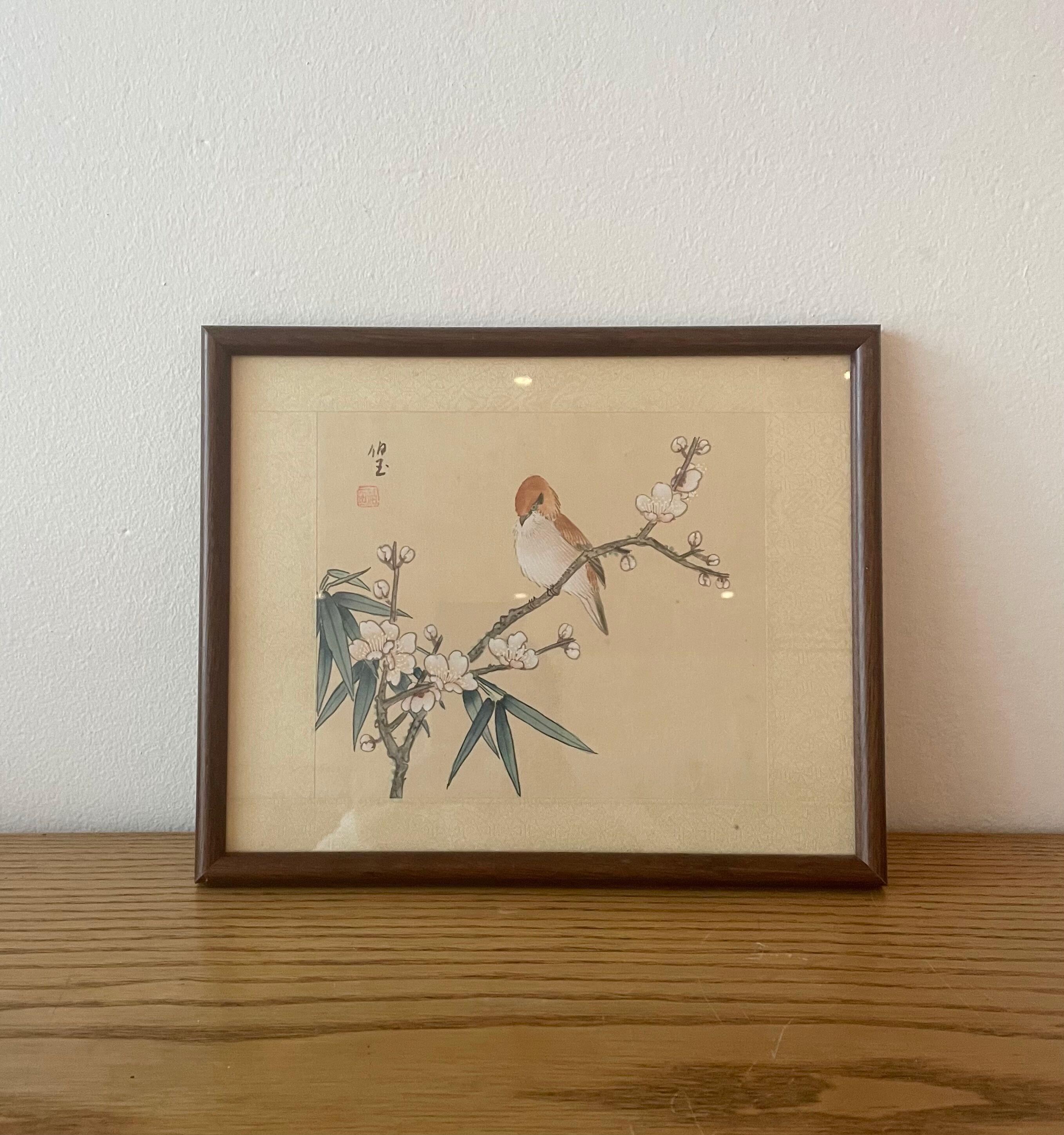 Chinese bird print