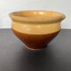 2 glazed stoneware bowls