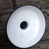 Old industrial suspension - enamelled sheet metal - 1950