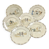 6 Sarreguemines Enfants Richard dinner plates