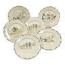 6 assiettes plates de table Sarreguemines Enfants Richard