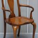 Victorian Howard & Son walnut office chair with stamp.