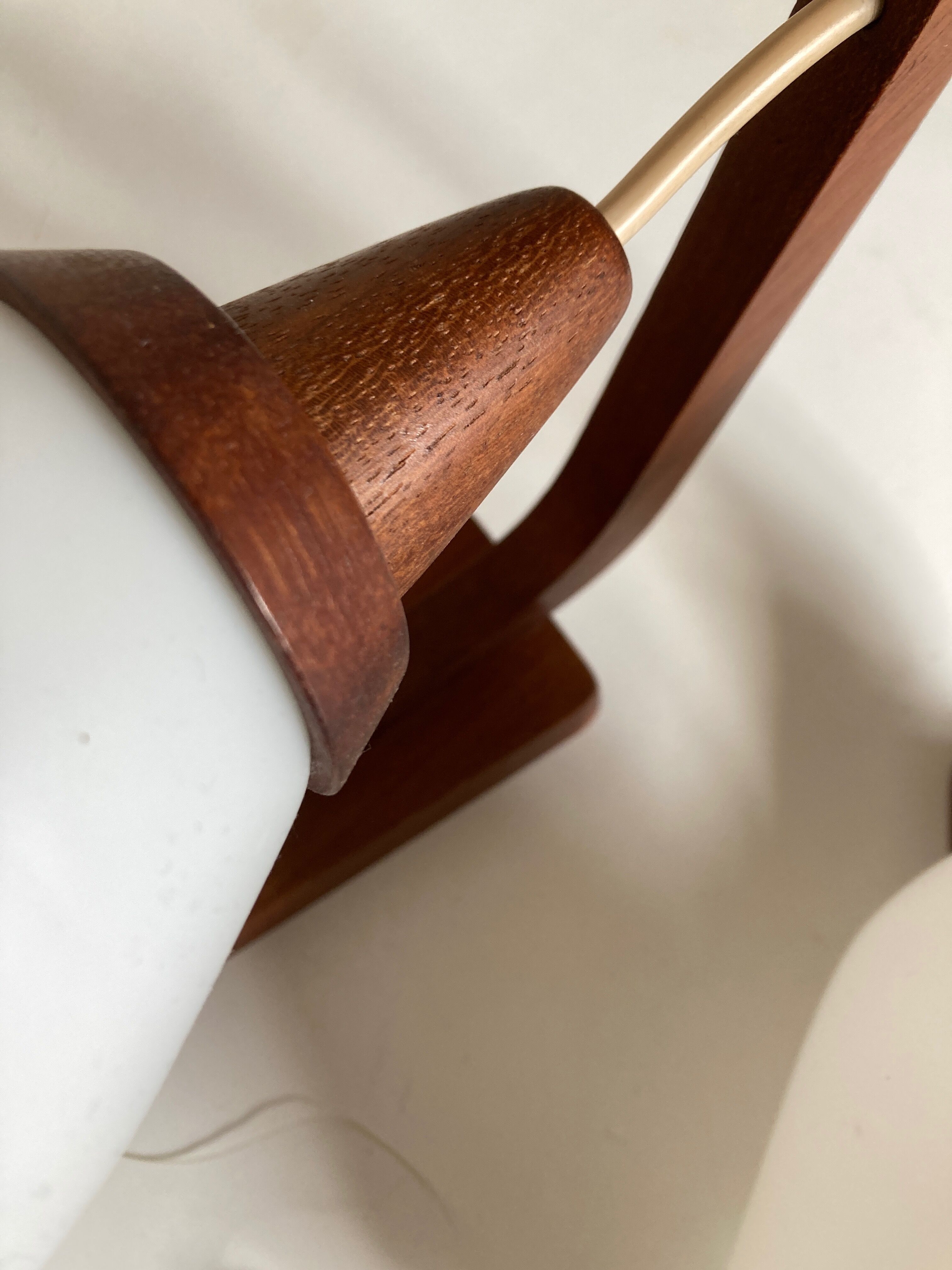 Pair of Scandinavian boomerang pendant lamps 1960