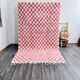 Authentic Beni Ourain Berber rug in wool 2.6/1.4 m