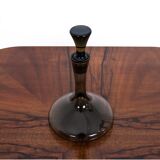 Black glass decanter, Poland, 1960s