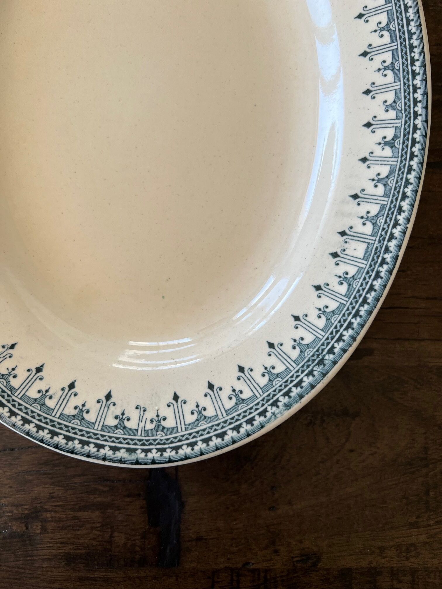 Oval flat Iron Earth