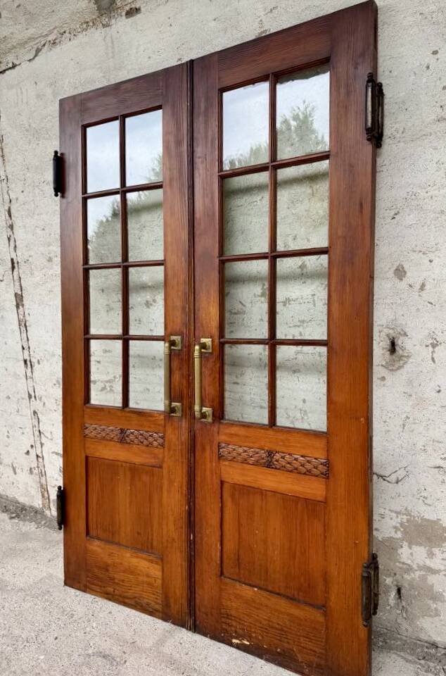 Pair of Art Deco bistro swing doors