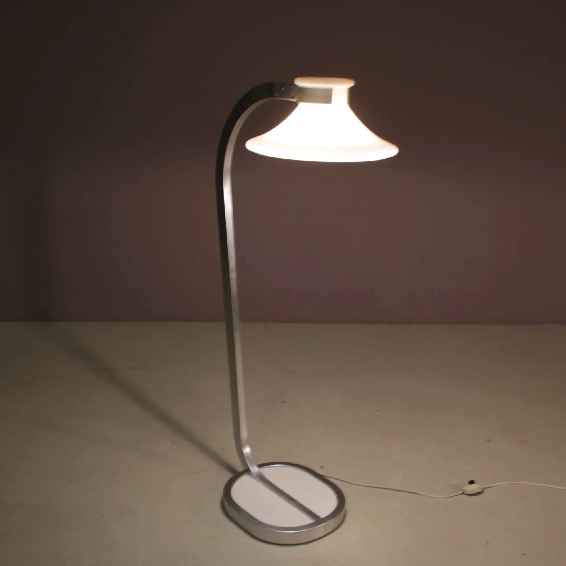 1970s “Accent” floor lamp by Jan Ekselius for Orrefors, Sweden
