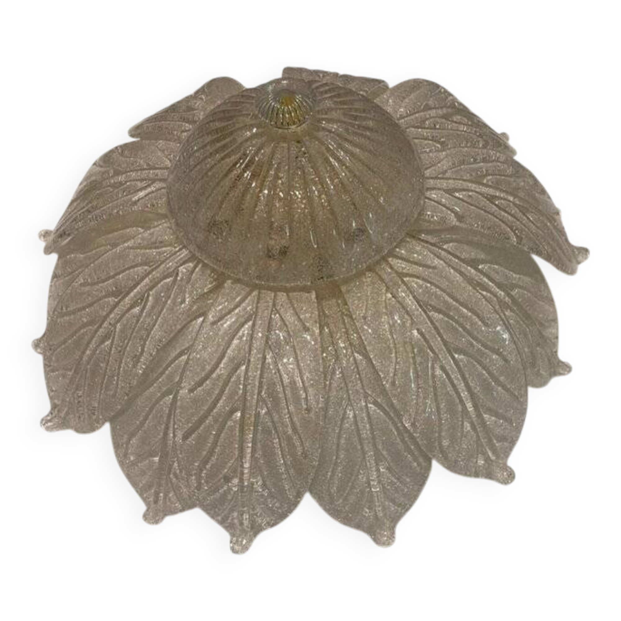 Large Venetian Murano Glass Flushmount 1970’s