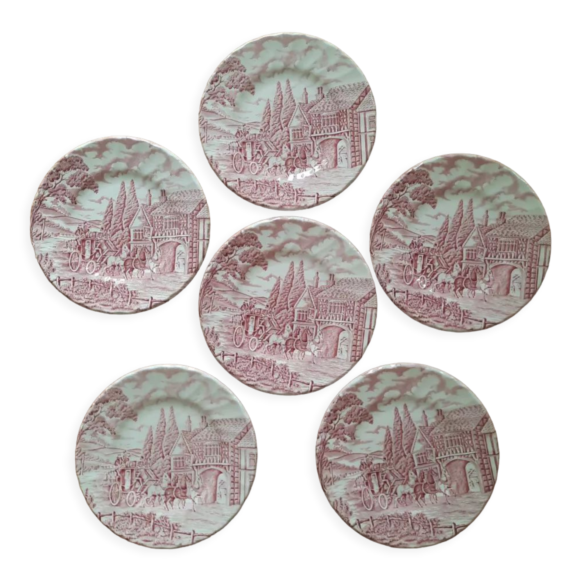 Antique dessert plates