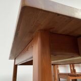Set of table and 4 chairs, 60s mountain furniture