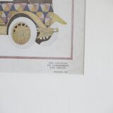 Art Deco illustration luxury car Delaunay Belleville by Lepape in 1924