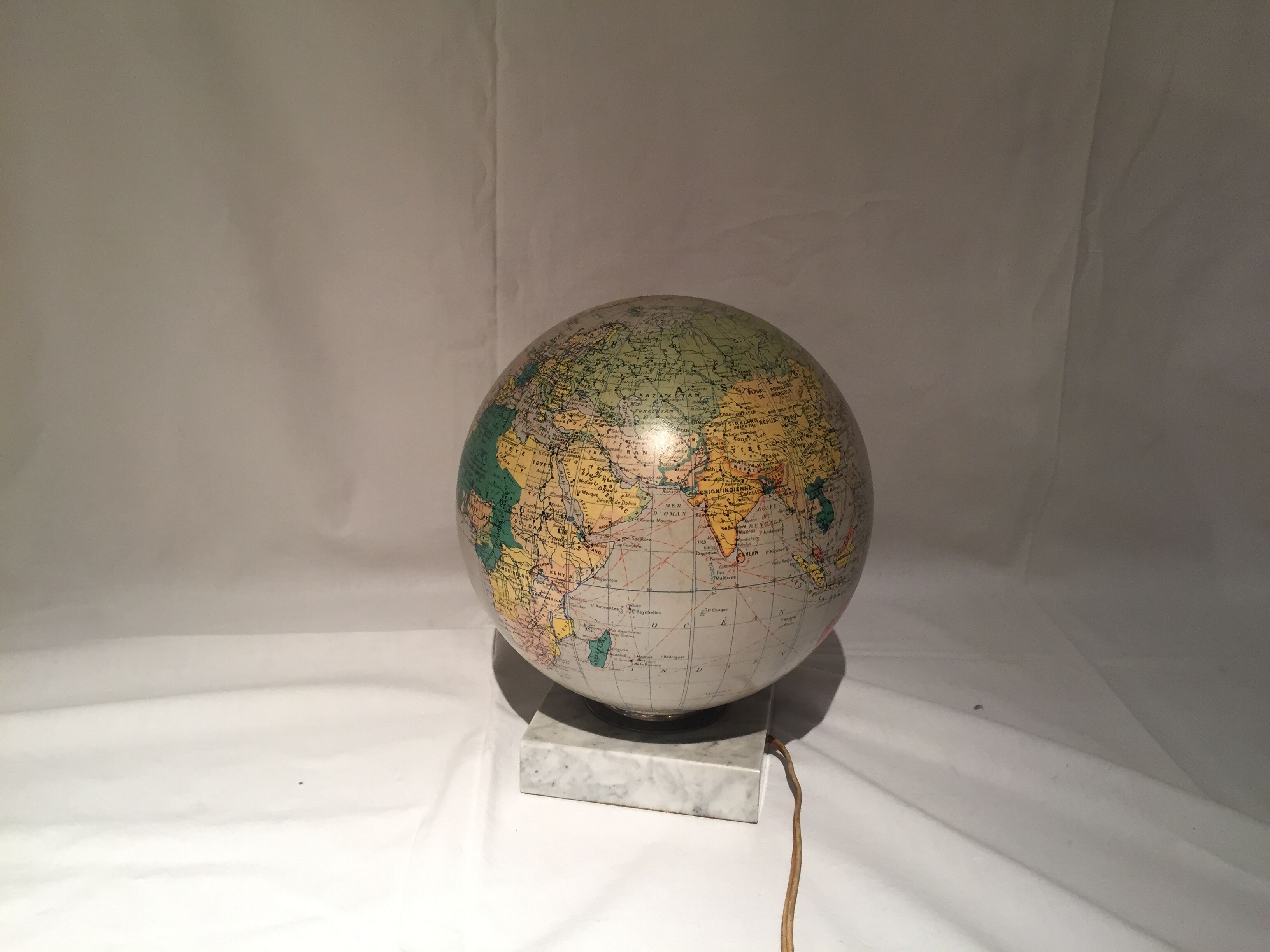 Vintage 20th century glass globe