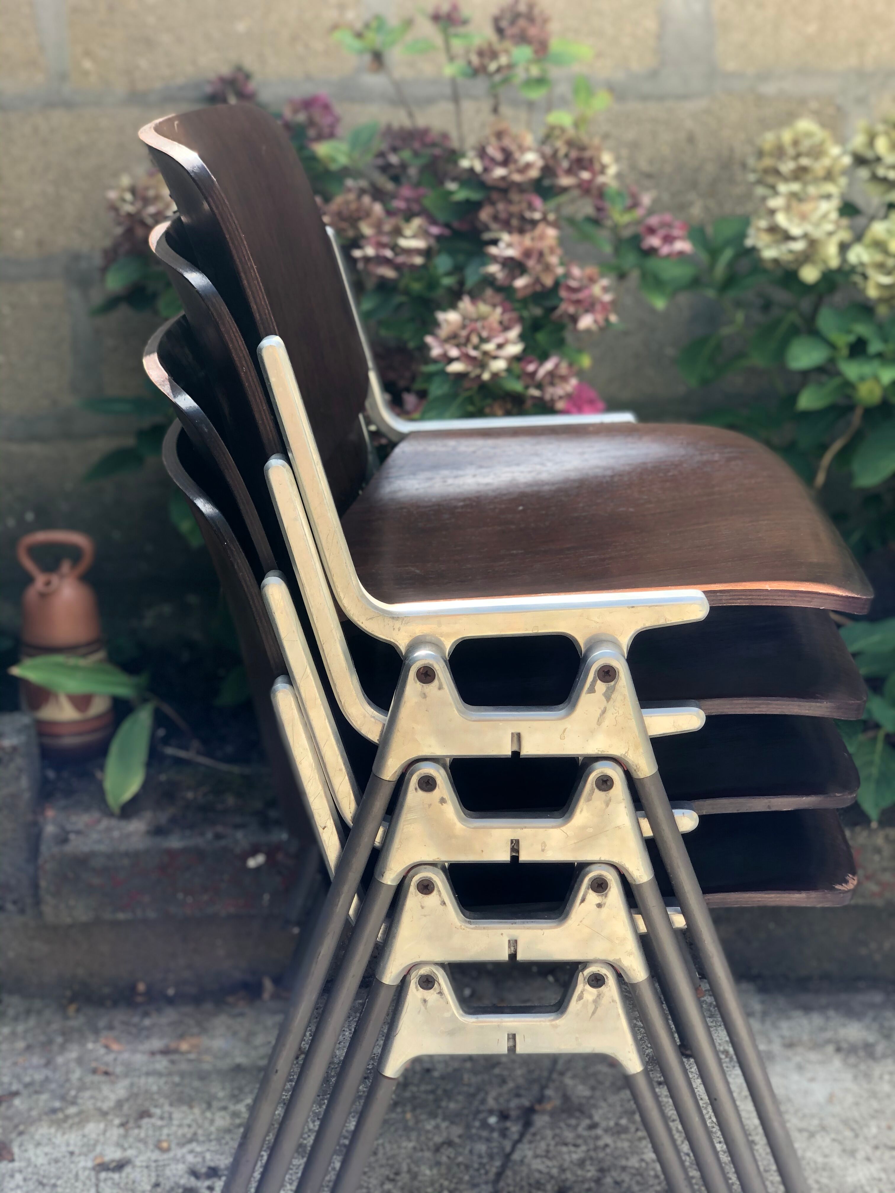 Chaises par Giancarlo Piretti pour Castelli
