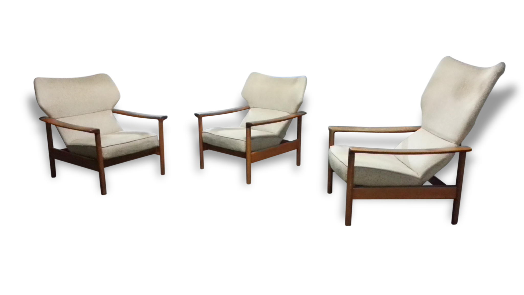 Lot of chairs flesh wing Sven Ivar Dysthe model Rock Royal, Norway
