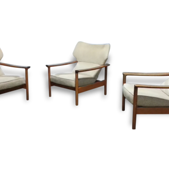 Lot of chairs flesh wing Sven Ivar Dysthe model Rock Royal, Norway