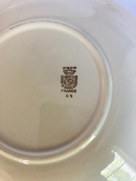 Digoin dessert plates